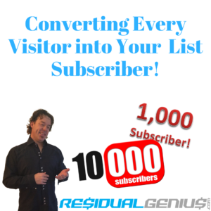 Converting Every Visitor into Your Email Or Messenger List Subscriber
